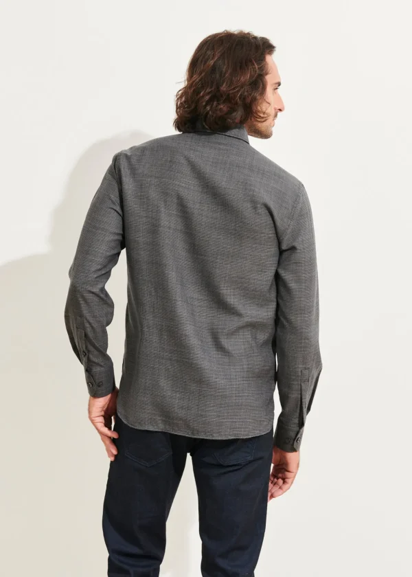 Wool Houndstooth Shirt