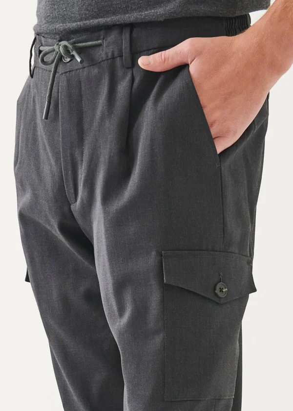 Wool Slim Cargo Pant