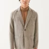 Wool Two-Button Blazer