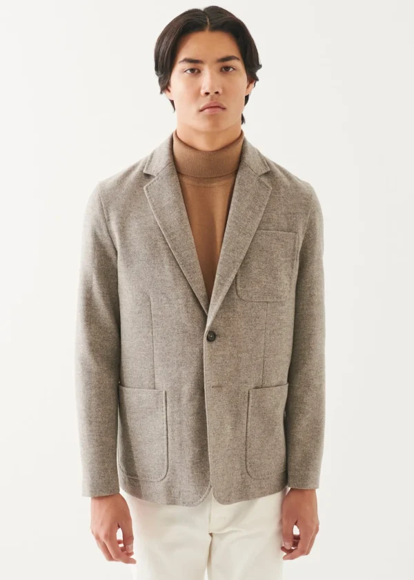 Wool Two-Button Blazer