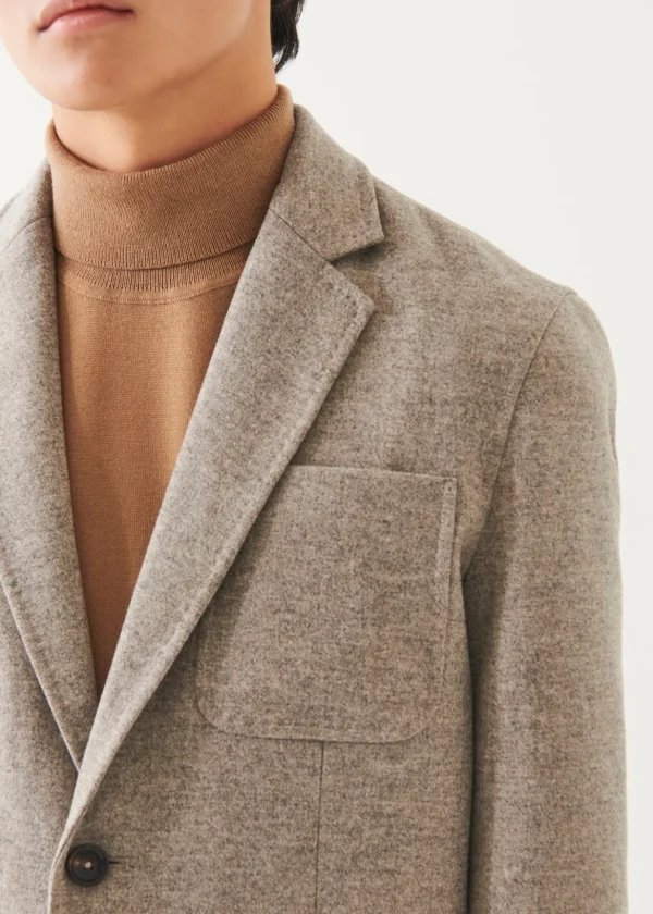 Wool Two-Button Blazer