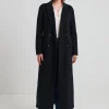 Wool/Cashmere Long Double Breasted Coat