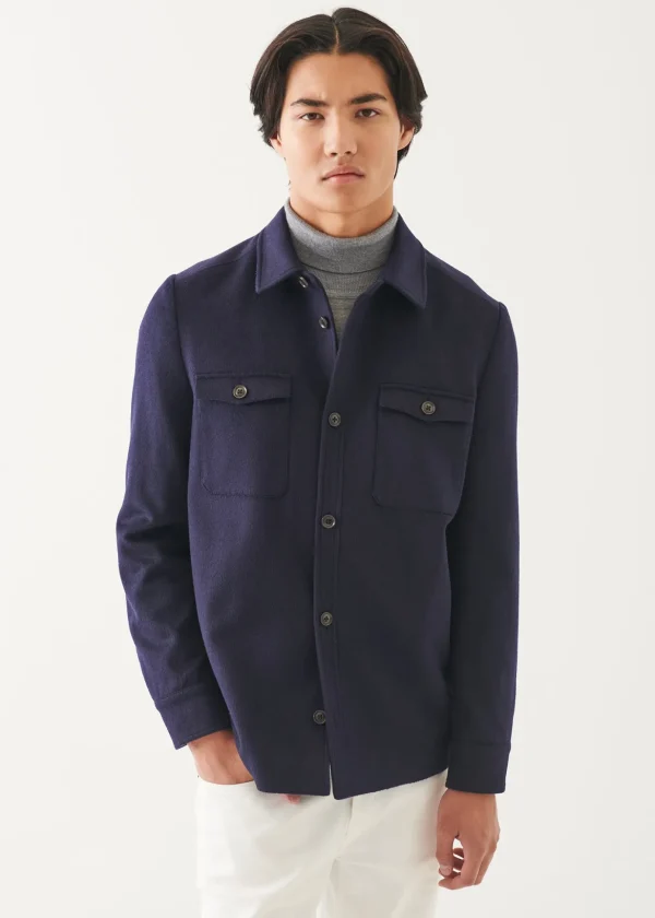 Wool-Cashmere Shirt Jacket