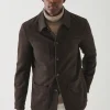 Wool-Silk Blend Shirt Jacket